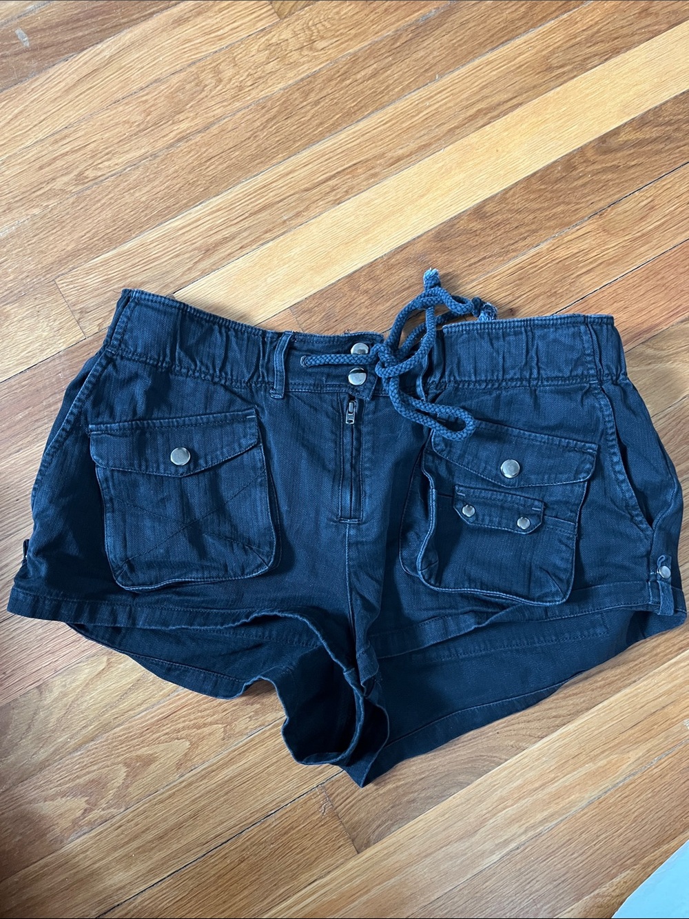 Free People We The Free Waimea Slouchy Short black M EUC